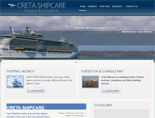 Tablet Screenshot of cretashipcare.com